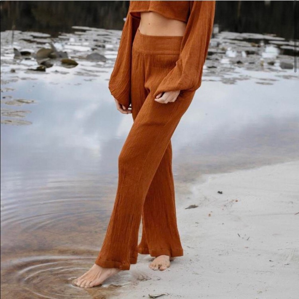 Hazel and folk pants - medium